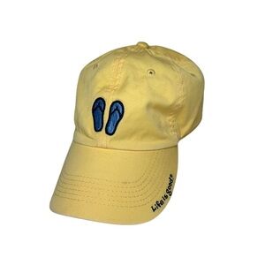 LIFE IS GOOD Yellow Flip Flop Hat Baseball Cap